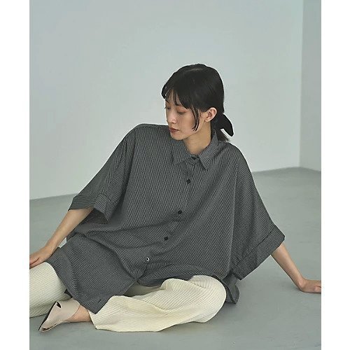 【マージュール/marjour】のSTRIPE OVER SHIRTS インテリア・キッズ・メンズ・レディースファッション・服の通販 founy(ファウニー) https://founy.com/ ファッション Fashion レディースファッション Fashion for Women トップス・カットソー Cut & Sew Tops シャツ・ブラウス・オフィスカジュアル Elegant Blouses & Button-Ups おすすめ Recommended / Our Picks インナー Innerwear ストライプ Stripe, Striped Pattern ストレッチ Stretch, Stretchy Fabric スリーブ Sleeve, Long Sleeve / Short Sleeve ハーフ Half, Half-Length レギンス Leggings, Stretch Pants |ID: prp329100004960685 ipo3291000000037247684
