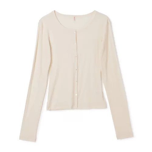 【ババコ/BABACO】のTwisted Cotton Cardigan インテリア・キッズ・メンズ・レディースファッション・服の通販 founy(ファニー) 　ファッション　Fashion　レディースファッション　Fashion for Women　トップス・カットソー　Cut & Sew Tops　カーディガン・羽織り　Layered Style Cardigans　カーディガン　Cardigan, Knitwear　シンプル　Simple, Minimal　フィット　Fit, Slim Fit　ロング　Long, Long-Length　夏　Summer　洗える　Machine Washable　Ivory|ID: prp329100004960693 ipo3291000000037219770