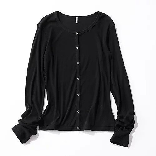 【ババコ/BABACO】のTwisted Cotton Cardigan 人気、トレンドファッション・服の通販 founy(ファニー) 　ファッション　Fashion　レディースファッション　Fashion for Women　トップス・カットソー　Cut & Sew Tops　カーディガン・羽織り　Layered Style Cardigans　カーディガン　Cardigan, Knitwear　シンプル　Simple, Minimal　フィット　Fit, Slim Fit　ロング　Long, Long-Length　夏　Summer　洗える　Machine Washable　other-3|ID: prp329100004960693 ipo3291000000037219773