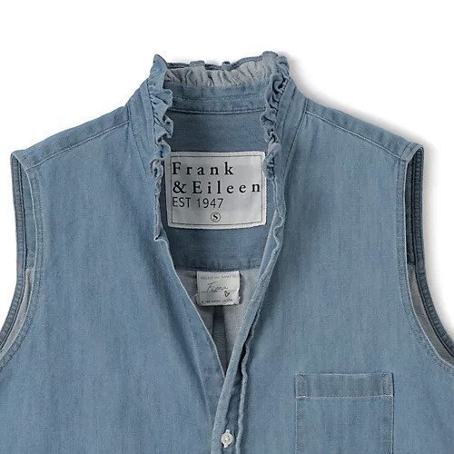【フランク&アイリーン/Frank&Eileen】のRuffle Fiona 人気、トレンドファッション・服の通販 founy(ファニー) 　ファッション　Fashion　レディースファッション　Fashion for Women　クラッシュ　Distressed, Crashed Style　デニム　Denim, Jeans Material　フリル　Frill, Ruffle　ベスト　Vest, Waistcoat　ヴィンテージ　Vintage Style　洗える　Machine Washable　other-3|ID: prp329100004960701 ipo3291000000037219827