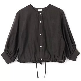 【ル グラジック/LE GLAZIK】のCOLLARLESS SHIRT 人気、トレンドファッション・服の通販 founy(ファニー) ファッション Fashion レディースファッション Fashion for Women トップス・カットソー Cut & Sew Tops シャツ・ブラウス・オフィスカジュアル Elegant Blouses & Button-Ups ギャザー Gathered, Ruffled シアー Sheer, See-Through ストライプ Stripe, Striped Pattern 今季 This Season, Current Season |ID:prp329100004960726