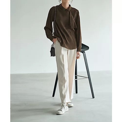 【スタイルデリ/STYLE DELI】の片寄せボウタイブラウス 人気、トレンドファッション・服の通販 founy(ファニー) 　ファッション　Fashion　レディースファッション　Fashion for Women　トップス・カットソー　Cut & Sew Tops　シャツ・ブラウス・オフィスカジュアル　Elegant Blouses & Button-Ups　インナー　Innerwear　サロペット　Overalls, Salopette　ジャケット　Jacket, Outerwear　デニム　Denim, Jeans Material　長袖　Long Sleeve, Full Sleeve　other-2|ID: prp329100004960738 ipo3291000000037219995