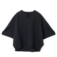【イーバイエクラ/E by eclat】の涼やかポンチョ風ブラウス 大人の最旬トレンドファッション＆コーディネート founy(ファウニー) ファッション Fashion レディースファッション Fashion for Women アウター Coat / Outerwear Collection ポンチョ・ケープコート Ponchos & Capes トップス・カットソー Cut & Sew Tops シャツ・ブラウス・オフィスカジュアル Elegant Blouses & Button-Ups シンプル Simple, Minimal ストレッチ Stretch, Stretchy Fabric スリット Slit, Slit Detail ベーシック Basic, Essential ボトム Bottoms, Lower Wear ポンチョ Poncho, Cape Style 夏 Summer 洗える Machine Washable |ID:prp329100004960740