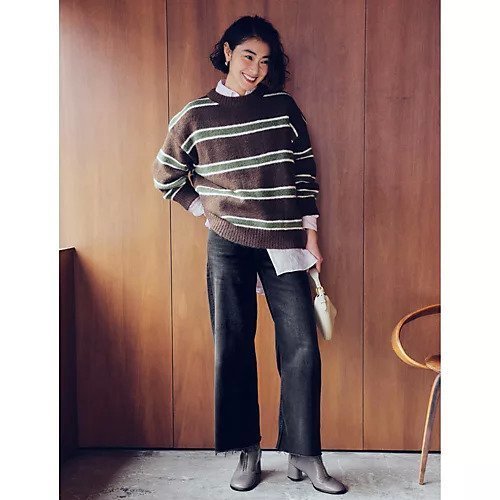 【マージュール/marjour】のBORDER KNIT 人気、トレンドファッション・服の通販 founy(ファニー) 　ファッション　Fashion　レディースファッション　Fashion for Women　トップス・カットソー　Cut & Sew Tops　ニット　Knit Tops & Sweaters　ストレッチ　Stretch, Stretchy Fabric　ボーダー　Border, Stripe　ミドル　Middle Length, Mid Height　other-2|ID: prp329100004960747 ipo3291000000037220052