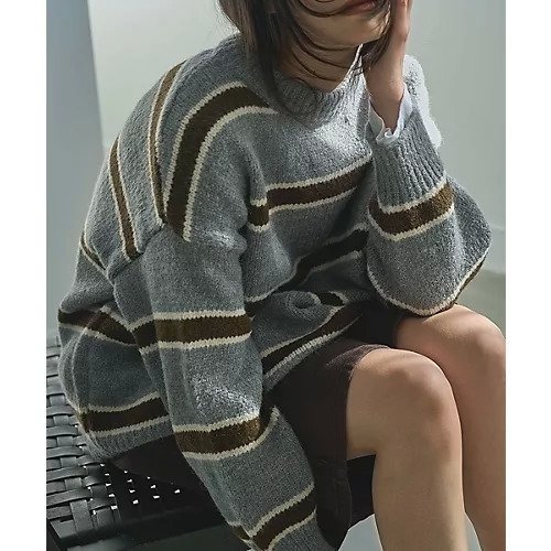 【マージュール/marjour】のBORDER KNIT インテリア・キッズ・メンズ・レディースファッション・服の通販 founy(ファウニー) https://founy.com/ ファッション Fashion レディースファッション Fashion for Women トップス・カットソー Cut & Sew Tops ニット Knit Tops & Sweaters ストレッチ Stretch, Stretchy Fabric ボーダー Border, Stripe ミドル Middle Length, Mid Height |ID: prp329100004960747 ipo3291000000037240885