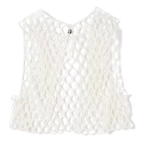 【チカ キサダ/CHIKA KISADA】の【SPURSHOP別注】パールビーズベスト 人気、トレンドファッション・服の通販 founy(ファニー) 　ファッション　Fashion　レディースファッション　Fashion for Women　アウター　Coat / Outerwear Collection　トップス・カットソー　Cut & Sew Tops　ベスト&ジレ / 重ね着スタイル　Vests & Gilets　アクセサリー　Fashion Accessories　エレガント 上品　Elegant　オケージョン　Occasion Wear　センター　Center, Center Line　ドレス　Dress, One-Piece　人気　Popular, Best Seller　バレエ　Ballet, Ballet Style　パール　Pearl, Pearl Accent　ベスト　Vest, Waistcoat　別注　Limited Edition, Custom Order　ロマンティック　Romantic, Feminine Style　 other-1|ID: prp329100004960752 ipo3291000000037220084