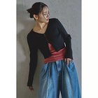 【マージュール/marjour】のRIB KNIT SHORT CARDIGAN BLACK|ID: prp329100004960759 ipo3291000000037240936