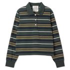 【アンスクリア/INSCRIRE】のBorder Short Polo Shirt GREEN|ID: prp329100004960766 ipo3291000000037240995