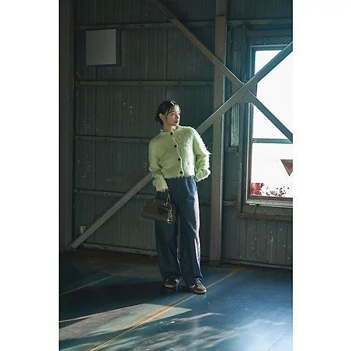 【マージュール/marjour】のBUTTON SHAGGY CARDIGAN 人気、トレンドファッション・服の通販 founy(ファニー) 　ファッション　Fashion　レディースファッション　Fashion for Women　トップス・カットソー　Cut & Sew Tops　カーディガン・羽織り　Layered Style Cardigans　おすすめ　Recommended / Our Picks　カーディガン　Cardigan, Knitwear　キャミソール　Camisole, Spaghetti Strap Top　ストレッチ　Stretch, Stretchy Fabric　冬　Winter / This Winter　other-3|ID: prp329100004960773 ipo3291000000037220179