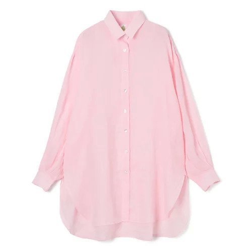 【フィナモレ/Finamore】のオーバーサイズリネンシャツ インテリア・キッズ・メンズ・レディースファッション・服の通販 founy(ファニー) 　ファッション　Fashion　レディースファッション　Fashion for Women　トップス・カットソー　Cut & Sew Tops　シャツ・ブラウス・オフィスカジュアル　Elegant Blouses & Button-Ups　クラシック　Classic, Timeless Style　リネン　Linen, Linen Fabric　洗える　Machine Washable　ベビーピンク|ID: prp329100004960791 ipo3291000000037220255