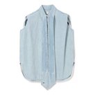 【バウト/BOWTE】のSELVAGE DENIM BOWTIE BLOUSE Ice Bleach|ID: prp329100004960792 ipo3291000000037241092