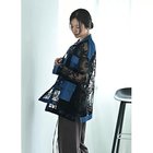 【スタイルデリ/STYLE DELI】の【BLK001】デニム レースMIXシアーシャツ ブラック×インディゴ|ID: prp329100004960814 ipo3291000000037220381