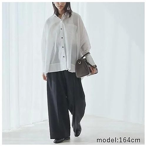 【ドレスハーセルフ/DRESS HERSELF】のドルマンシャツ/コットンシルク 人気、トレンドファッション・服の通販 founy(ファニー) 　ファッション　Fashion　レディースファッション　Fashion for Women　トップス・カットソー　Cut & Sew Tops　シャツ・ブラウス・オフィスカジュアル　Elegant Blouses & Button-Ups　シアー　Sheer, See-Through　シルク　Silk, 100% Silk　ベーシック　Basic, Essential　エレガント 上品　Elegant　夏　Summer　春　Spring　S/S・春夏　SS, Spring/Summer, Warm Season　other-3|ID: prp329100004960835 ipo3291000000037220480