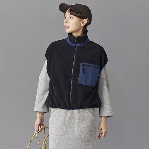 【マディソンブルー/MADISONBLUE】のBOA VEST C/P 人気、トレンドファッション・服の通販 founy(ファニー) 　ファッション　Fashion　レディースファッション　Fashion for Women　アウター　Coat / Outerwear Collection　トップス・カットソー　Cut & Sew Tops　ベスト&ジレ / 重ね着スタイル　Vests & Gilets　アウトドア　Outdoor Clothing　エレガント 上品　Elegant　コンパクト　Compact, Small Size　ポケット　Pocket, Pocket Detail　ループ　Loop, Loop Knit　 other-1|ID: prp329100004960838 ipo3291000000037220489