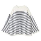 【ザ ニューハウス/THE NEWHOUSE】のAYLMER LONG SLEEVE 人気、トレンドファッション・服の通販 founy(ファニー) ファッション Fashion レディースファッション Fashion for Women トップス・カットソー Cut & Sew Tops シンプル Simple, Minimal バスク Basque, Basque Style 洗える Machine Washable thumbnail white×blue|ID: prp329100004960852 ipo3291000000037220548