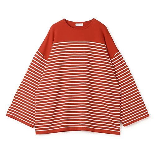 【ザ ニューハウス/THE NEWHOUSE】のAYLMER LONG SLEEVE インテリア・キッズ・メンズ・レディースファッション・服の通販 founy(ファニー) 　ファッション　Fashion　レディースファッション　Fashion for Women　トップス・カットソー　Cut & Sew Tops　シンプル　Simple, Minimal　バスク　Basque, Basque Style　洗える　Machine Washable　red×white|ID: prp329100004960852 ipo3291000000037220549