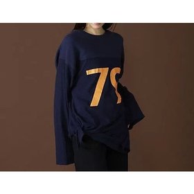 【ウーア/Uhr】 Vintage 79 Long Tee大人の最旬トレンドファッション＆コーディネート founy(ファウニー) ファッション Fashion レディースファッション Fashion for Women スウェット / スエット Sweatshirt, Sweatwear スリット Slit, Slit Detail フロント Front, Front Design プリント Print, Printed Pattern 洗える Machine Washable |ID:prp329100004960875