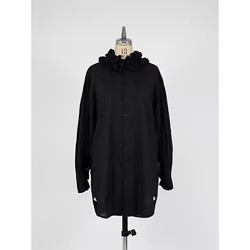 【クリンクル クリンクル クリンクル/crinkle crinkle crinkle】のcotton frill collar shirts インテリア・キッズ・メンズ・レディースファッション・服の通販 founy(ファウニー) https://founy.com/ ファッション Fashion レディースファッション Fashion for Women トップス・カットソー Cut & Sew Tops シャツ・ブラウス・オフィスカジュアル Elegant Blouses & Button-Ups スウェット / スエット Sweatshirt, Sweatwear フリル Frill, Ruffle メンズ Men's, Menswear 洗える Machine Washable |ID: prp329100004960878 ipo3291000000037220679