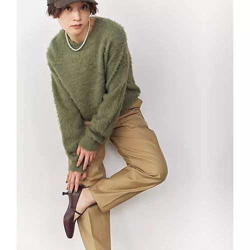 【サヤカ デイヴィス/SAYAKA DAVIS】のShaggy Pullover 人気、トレンドファッション・服の通販 founy(ファニー) 　ファッション　Fashion　レディースファッション　Fashion for Women　トップス・カットソー　Cut & Sew Tops　カジュアルプルオーバー・ニットトップス　Pullovers & Knit Tops / Casual Pullovers　サテン　Satin, Glossy Fabric　シンプル　Simple, Minimal　セーター　Sweater, Knitwear　ダウン　Down, Puffer　デニム　Denim, Jeans Material　other-3|ID: prp329100004960880 ipo3291000000037220696
