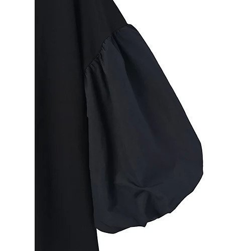 【スタイルデリ/STYLE DELI】の【BLK001】袖ボリュームカットソー 人気、トレンドファッション・服の通販 founy(ファニー) 　ファッション　Fashion　レディースファッション　Fashion for Women　トップス・カットソー　Cut & Sew Tops　カットソー・ベーシックTシャツ　Cut-and-Sewn Tops / Stretch Tees & Basics　シンプル　Simple, Minimal　定番　Standard, Basic Item　バルーン　Balloon, Balloon Silhouette　ベーシック　Basic, Essential　ボックス　Boxy, Box Shape　おすすめ　Recommended / Our Picks　ビジネス 仕事 通勤　Business / Work / Commuting　other-3|ID: prp329100004960893 ipo3291000000037220762