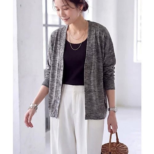 【スタイルデリ/STYLE DELI】のサーマル調カットソーカーディガン インテリア・キッズ・メンズ・レディースファッション・服の通販 founy(ファニー) 　ファッション　Fashion　レディースファッション　Fashion for Women　トップス・カットソー　Cut & Sew Tops　カーディガン・羽織り　Layered Style Cardigans　カットソー・ベーシックTシャツ　Cut-and-Sewn Tops / Stretch Tees & Basics　春　Spring　カットソー　Cut and Sewn Top　カーディガン　Cardigan, Knitwear　軽量　Lightweight, Ultra Light　サーマル　Thermal, Waffle Knit　ショルダー　Shoulder, Shoulder Strap　シンプル　Simple, Minimal　タンク　Tank Top, Sleeveless Top　ドロップ　Drop Shoulder, Dropped Style　長袖　Long Sleeve, Full Sleeve　パール　Pearl, Pearl Accent　フォルム　Silhouette, Form　フロント　Front, Front Design　ポケット　Pocket, Pocket Detail　ミックス　Mix, Mixed Style　メンズ　Men's, Menswear　リラックス　Relax, Relaxed Fit　ワッフル　Waffle, Waffle Knit　S/S・春夏　SS, Spring/Summer, Warm Season　夏　Summer　ブラックミックス|ID: prp329100004960894 ipo3291000000037220765