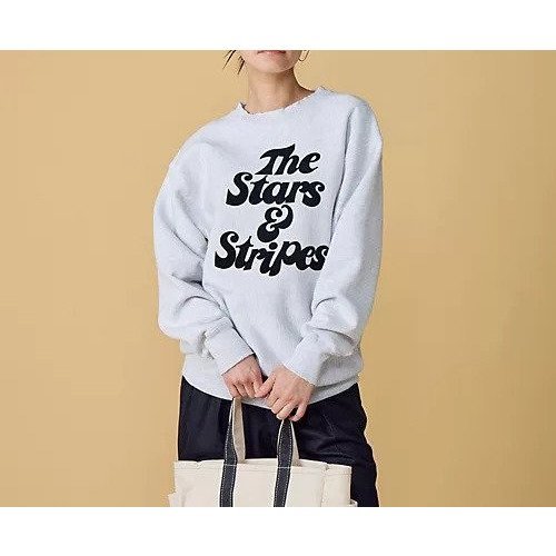 【クチュールドアダム/COUTURE D'ADAM】のVintage Sweat / The Stars & Stripes Photo 人気、トレンドファッション・服の通販 founy(ファニー) 　ファッション　Fashion　レディースファッション　Fashion for Women　トップス・カットソー　Cut & Sew Tops　レディースパーカー・カジュアルフーディー　Casual Hoodies & Sweatshirts　スウェット・クルーネックトップス　Sweatshirts & Crewnecks / Relaxed Fit Sweat Tops　コレクション　Collection, Seasonal Line　デニム　Denim, Jeans Material　プリント　Print, Printed Pattern　2025年　2025　2025-2026秋冬・A/W　Autumn/Winter 2025–26 AW25–26　other-3|ID: prp329100004960917 ipo3291000000037220876
