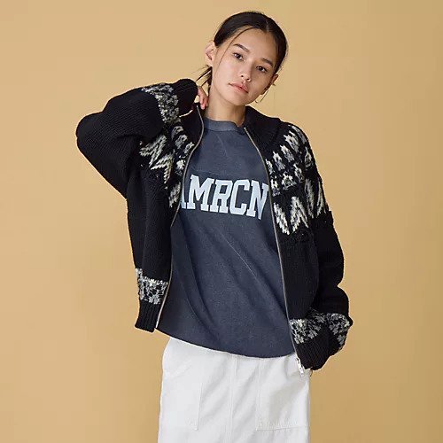 【コーヘン/Coohem】のKOUHEN NORDIC KNIT B/L インテリア・キッズ・メンズ・レディースファッション・服の通販 founy(ファニー) 　ファッション　Fashion　レディースファッション　Fashion for Women　トップス・カットソー　Cut & Sew Tops　ニット　Knit Tops & Sweaters　インナー　Innerwear　ショート　Short, Short Length　セーター　Sweater, Knitwear　ブルゾン　Blouson, Bomber Jacket　ロング　Long, Long-Length　冬　Winter / This Winter　BLACK|ID: prp329100004960919 ipo3291000000037220890