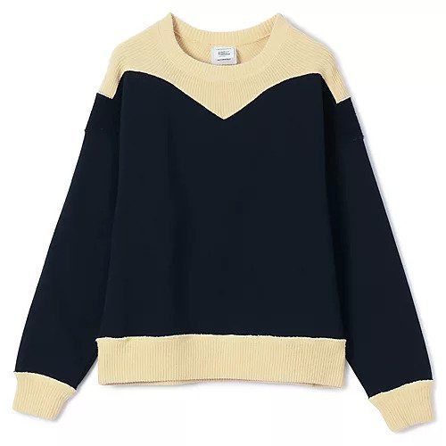 【ザシンゾーン/THE Shinzone】のCOLOR BLOCK SWEATSHIRT インテリア・キッズ・メンズ・レディースファッション・服の通販 founy(ファニー) 　ファッション　Fashion　レディースファッション　Fashion for Women　トップス・カットソー　Cut & Sew Tops　シャツ・ブラウス・オフィスカジュアル　Elegant Blouses & Button-Ups　レディースパーカー・カジュアルフーディー　Casual Hoodies & Sweatshirts　ロングTシャツ・Tシャツ　Longline T-Shirts & Tees　スウェット・クルーネックトップス　Sweatshirts & Crewnecks / Relaxed Fit Sweat Tops　カットソー　Cut and Sewn Top　ショルダー　Shoulder, Shoulder Strap　シンプル　Simple, Minimal　NAVY|ID: prp329100004960922 ipo3291000000037220908