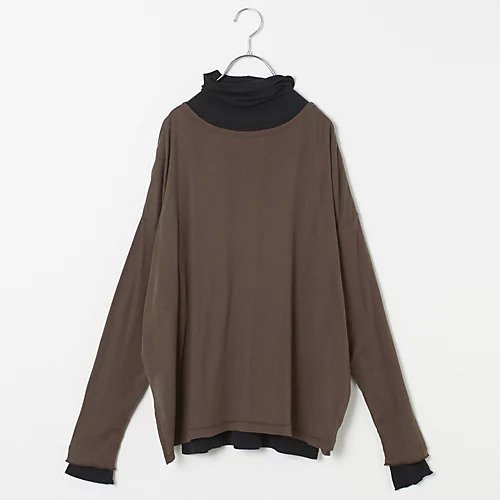 【ロバートピーミラー/Robert P.Miller】の【LEE別注】【洗える】タートルネック+プルオーバーセット インテリア・キッズ・メンズ・レディースファッション・服の通販 founy(ファニー) 　ファッション　Fashion　レディースファッション　Fashion for Women　トップス・カットソー　Cut & Sew Tops　カジュアルプルオーバー・ニットトップス　Pullovers & Knit Tops / Casual Pullovers　タートルネック・ハイネックトップス　Turtlenecks & High-Neck Tops　インナー　Innerwear　シアー　Sheer, See-Through　タートル　Turtleneck, Turtle Collar　タートルネック　Turtleneck, High Neck　冬　Winter / This Winter　別注　Limited Edition, Custom Order　洗える　Machine Washable　ブラック+ブラウン|ID: prp329100004960932 ipo3291000000037220964