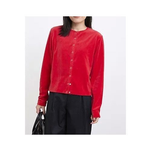 【トゥエルブクローゼット/12closet】の【洗える】ベロアスナップカーディガン 人気、トレンドファッション・服の通販 founy(ファニー) 　ファッション　Fashion　レディースファッション　Fashion for Women　トップス・カットソー　Cut & Sew Tops　カーディガン・羽織り　Layered Style Cardigans　ベロアトップス　Velour Tops / Velvet-Look Items　10月号　October Issue　カットソー　Cut and Sewn Top　コンパクト　Compact, Small Size　トレンド　Trend, Trending Now　ベロア　Velour, Soft Velvet　リアル　Real, Realistic　エレガント 上品　Elegant　冬　Winter / This Winter　夏　Summer　洗える　Machine Washable　A/W・秋冬　Autumn/Winter　other-2|ID: prp329100004960935 ipo3291000000037220983