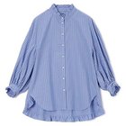 【ペールジュート/Pale Jute】のLong tail shirt 人気、トレンドファッション・服の通販 founy(ファニー) ファッション Fashion レディースファッション Fashion for Women トップス・カットソー Cut & Sew Tops シャツ・ブラウス・オフィスカジュアル Elegant Blouses & Button-Ups ストライプ Stripe, Striped Pattern フリル Frill, Ruffle 洗える Machine Washable thumbnail blue stripe|ID: prp329100004960956 ipo3291000000037221079