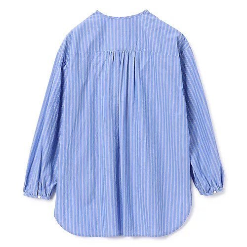 【ペールジュート/Pale Jute】のFront frill shirt 人気、トレンドファッション・服の通販 founy(ファニー) 　ファッション　Fashion　レディースファッション　Fashion for Women　トップス・カットソー　Cut & Sew Tops　シャツ・ブラウス・オフィスカジュアル　Elegant Blouses & Button-Ups　ストライプ　Stripe, Striped Pattern　デニム　Denim, Jeans Material　パイピング　Piping, Trim Design　フリル　Frill, Ruffle　ワンポイント　One Point, Statement Accent　定番　Standard, Basic Item　洗える　Machine Washable　other-2|ID: prp329100004960957 ipo3291000000037221084