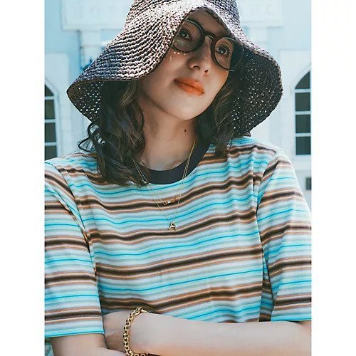 【チノ/CINOH】のSTRIPE COMPACT T-SHIRT 人気、トレンドファッション・服の通販 founy(ファニー) 　ファッション　Fashion　レディースファッション　Fashion for Women　トップス・カットソー　Cut & Sew Tops　シャツ・ブラウス・オフィスカジュアル　Elegant Blouses & Button-Ups　ロングTシャツ・Tシャツ　Longline T-Shirts & Tees　おすすめ　Recommended / Our Picks　コンパクト　Compact, Small Size　シンプル　Simple, Minimal　トレンド　Trend, Trending Now　ボーダー　Border, Stripe　定番　Standard, Basic Item　other-2|ID: prp329100004960973 ipo3291000000037221155