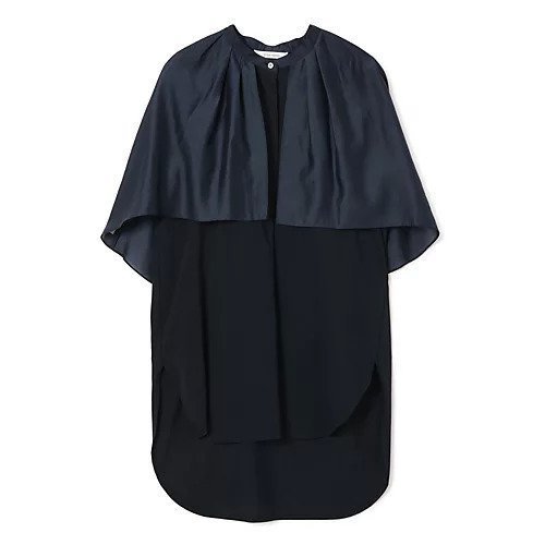 【プレインピープル/PLAIN PEOPLE】のサイロプレミアムドッキングブラウス インテリア・キッズ・メンズ・レディースファッション・服の通販 founy(ファニー) 　ファッション　Fashion　レディースファッション　Fashion for Women　トップス・カットソー　Cut & Sew Tops　シャツ・ブラウス・オフィスカジュアル　Elegant Blouses & Button-Ups　おすすめ　Recommended / Our Picks　オーガンジー　Organza Fabric　ドッキング　Docking, Mixed Material　ノースリーブ　Sleeveless, No-Sleeve　バランス　Balance, Style Balance　洗える　Machine Washable　ネイビー|ID: prp329100004960976 ipo3291000000037221166