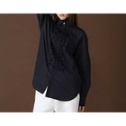 【ニコルソンアンド ニコルソン/nicholson&nicholson】のコットンナイロンフリルシャツ ネイビー|ID: prp329100004961001 ipo3291000000037221290