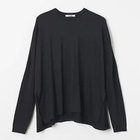 【スローン/SLOANE】のウール天竺 ワイドシルエット長袖Tシャツ 人気、トレンドファッション・服の通販 founy(ファニー) ファッション Fashion レディースファッション Fashion for Women トップス・カットソー Cut & Sew Tops シャツ・ブラウス・オフィスカジュアル Elegant Blouses & Button-Ups ロングTシャツ・Tシャツ Longline T-Shirts & Tees カットソー Cut and Sewn Top ストレッチ Stretch, Stretchy Fabric リラックス Relax, Relaxed Fit ワイド Wide, Wide Fit エレガント 上品 Elegant 洗える Machine Washable 長袖 Long Sleeve, Full Sleeve thumbnail ブラック|ID: prp329100004961007 ipo3291000000037221326