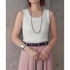 【スタイルデリ/STYLE DELI】の【Made in JAPAN】太めバインダーリブタンクトップ ホワイト|ID:prp329100004961016