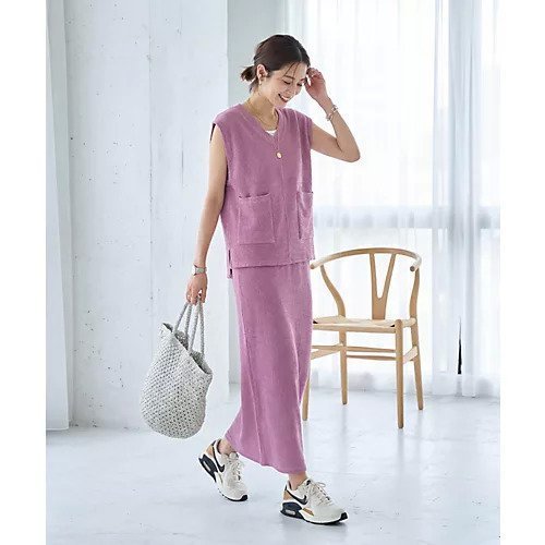 【スタイルデリ/STYLE DELI】の【LUXE】ストライプ状フリルのカットソーセットアップ インテリア・キッズ・メンズ・レディースファッション・服の通販 founy(ファウニー) https://founy.com/ ファッション Fashion レディースファッション Fashion for Women トップス・カットソー Cut & Sew Tops カットソー・ベーシックTシャツ Cut-and-Sewn Tops / Stretch Tees & Basics インナー Innerwear カットソー Cut and Sewn Top キャミソール Camisole, Spaghetti Strap Top グラデーション Gradient, Ombre ストライプ Stripe, Striped Pattern スリット Slit, Slit Detail セットアップ Set-Up, Coordinated Outfit タンク Tank Top, Sleeveless Top ノースリーブ Sleeveless, No-Sleeve パープル Purple, Violet フォルム Silhouette, Form フリル Frill, Ruffle フロント Front, Front Design ベスト Vest, Waistcoat ポケット Pocket, Pocket Detail 半袖 Short Sleeve, Half Sleeve ミックス Mix, Mixed Style 夏 Summer |ID: prp329100004961049 ipo3291000000037221528