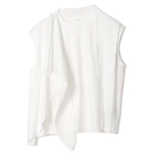 【プレインピープル/PLAIN PEOPLE】のスーピマライトスムースドレープデザインブラウス インテリア・キッズ・メンズ・レディースファッション・服の通販 founy(ファニー) 　ファッション　Fashion　レディースファッション　Fashion for Women　トップス・カットソー　Cut & Sew Tops　シャツ・ブラウス・オフィスカジュアル　Elegant Blouses & Button-Ups　スカーフ　Scarf, Neckwear　洗える　Machine Washable　秋　Autumn　ホワイト|ID: prp329100004961052 ipo3291000000037221549