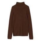 【スアデオ/suadeo】のシルク混ハイネックニット ブラウン|ID: prp329100004961055 ipo3291000000037221565