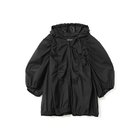 【ミズイロ インド/mizuiro ind】のギャザーフード付きシャツ ブラック|ID: prp329100004961085 ipo3291000000037221742