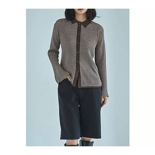 【マージュール/marjour】のPLATING KNIT SHIRTS インテリア・キッズ・メンズ・レディースファッション・服の通販 founy(ファウニー) https://founy.com/ ファッション Fashion レディースファッション Fashion for Women トップス・カットソー Cut & Sew Tops ニット Knit Tops & Sweaters シャツ・ブラウス・オフィスカジュアル Elegant Blouses & Button-Ups ロングTシャツ・Tシャツ Longline T-Shirts & Tees インナー Innerwear 秋 Autumn ストライプ Stripe, Striped Pattern ストレッチ Stretch, Stretchy Fabric ポケット Pocket, Pocket Detail 夏 Summer |ID: prp329100004961093 ipo3291000000037221784