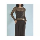 【マージュール/marjour】のVINTAGE NUANCE SHEER LACE TOPS BROWN|ID: prp329100004961122 ipo3291000000037221931