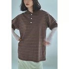 【マージュール/marjour】のSTRIPED CUTSEW POLO BROWN|ID: prp329100004961123 ipo3291000000037221936