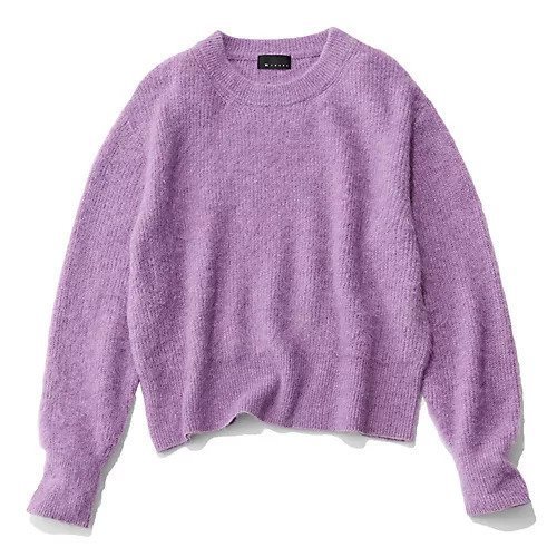 【エムセブンデイズ/M7days】のモヘア混ふわ軽コンパクトニット 人気、トレンドファッション・服の通販 founy(ファニー) 　ファッション　Fashion　レディースファッション　Fashion for Women　トップス・カットソー　Cut & Sew Tops　ニット　Knit Tops & Sweaters　おすすめ　Recommended / Our Picks　なめらか　Smooth, Silky Texture　コンパクト　Compact, Small Size　ショート　Short, Short Length　トレンド　Trend, Trending Now　ラベンダー　Lavender　 other-1|ID: prp329100004961129 ipo3291000000037221967