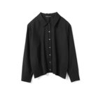 【ミズイロ インド/mizuiro ind】のプリーツヘムシャツ ブラック|ID: prp329100004961136 ipo3291000000037222000