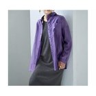 【スタイルデリ/STYLE DELI】の【袖口がゴムで便利な】微シアー微光沢シャツ ヴァイオレット|ID: prp329100004961140 ipo3291000000037222021