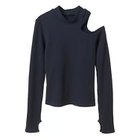 【ジュリエ/Julier】のリブ ロングスリーブプルオーバー ネイビー|ID: prp329100004961199 ipo3291000000037222294