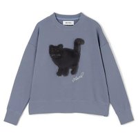 【ミュベール/MUVEIL】のネコ裏毛裏毛プルオーバー 大人の最旬トレンドファッション＆コーディネート founy(ファウニー) ファッション Fashion レディースファッション Fashion for Women トップス・カットソー Cut & Sew Tops カジュアルプルオーバー・ニットトップス Pullovers & Knit Tops / Casual Pullovers スパンコール Sequins, Sequin Embellishment ネコ Cat, Feline Motif 洗える Machine Washable |ID:prp329100004961228