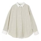 【ミュベール/MUVEIL】のレター刺繍シャツブラウス 人気、トレンドファッション・服の通販 founy(ファニー) ファッション Fashion レディースファッション Fashion for Women トップス・カットソー Cut & Sew Tops シャツ・ブラウス・オフィスカジュアル Elegant Blouses & Button-Ups カフス Cuff Design スタイリッシュ Stylish, Fashionable 洗える Machine Washable thumbnail yellow|ID: prp329100004961233 ipo3291000000037222446